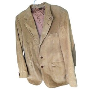 Bachrachs Corduroy Sport Jacket VTG Mens 39S Poland 70s Suede Elbow Wide Wales